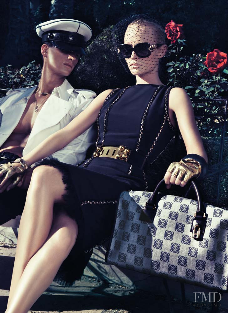 Amber Valletta featured in  the Loewe advertisement for Spring/Summer 2009