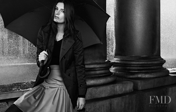 Ava Smith featured in  the Burberry Black Label advertisement for Autumn/Winter 2012