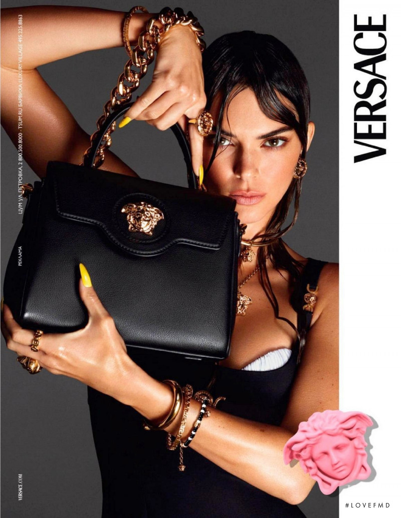 Kendall Jenner featured in  the Versace advertisement for Spring/Summer 2021