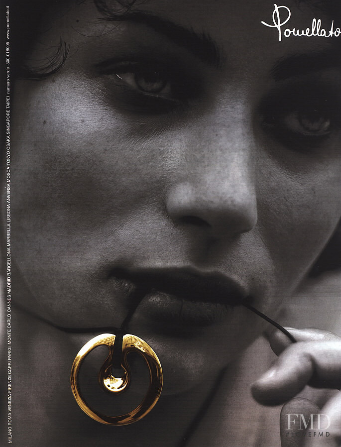 Amber Valletta featured in  the Pomellato advertisement for Spring/Summer 1992