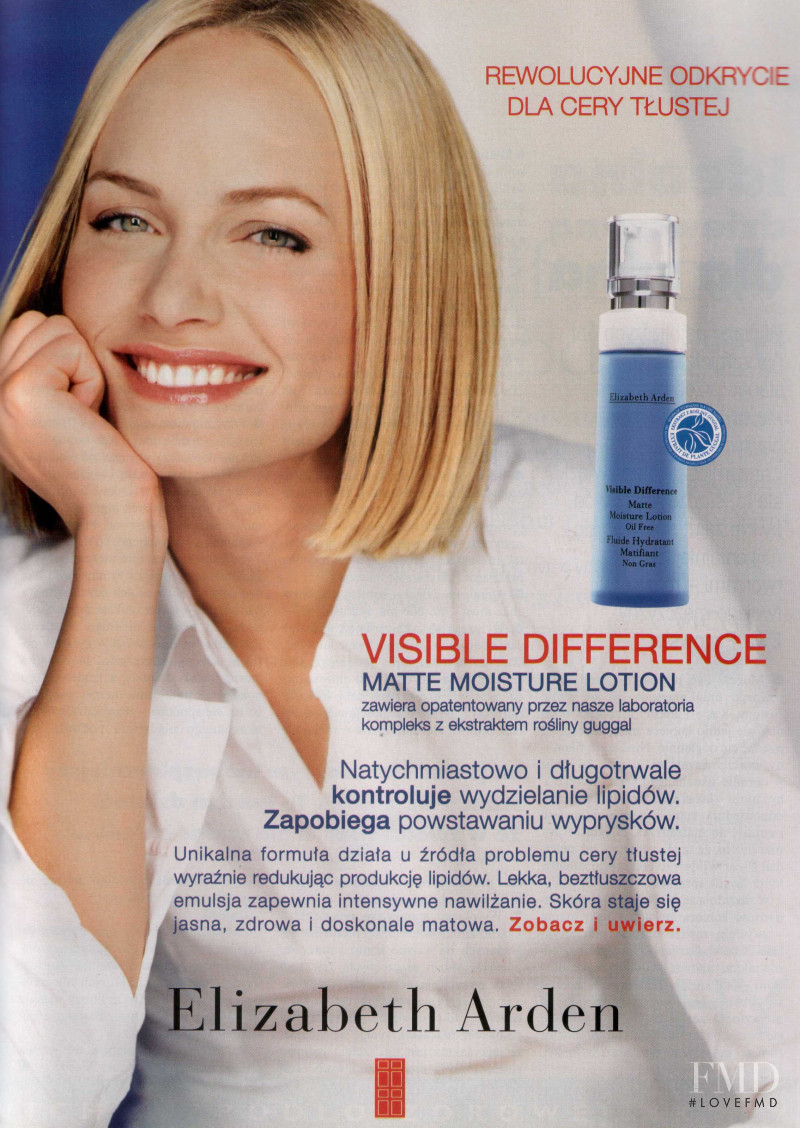 Amber Valletta featured in  the Elizabeth Arden advertisement for Spring/Summer 1998