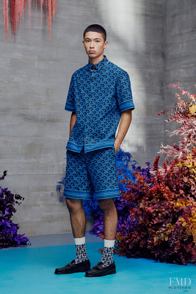 Issa Naciri featured in  the Dior Homme lookbook for Resort 2021