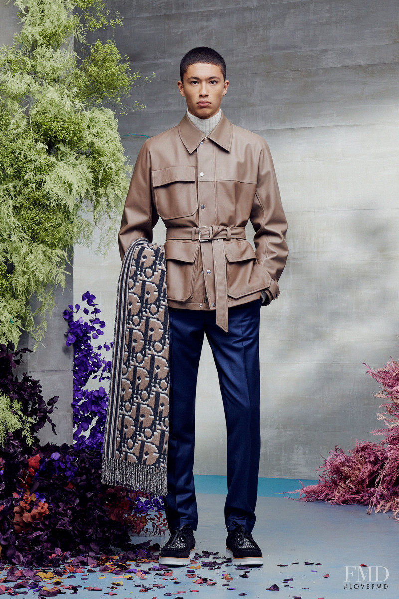 Issa Naciri featured in  the Dior Homme lookbook for Resort 2021