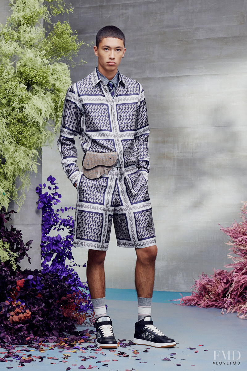 Issa Naciri featured in  the Dior Homme lookbook for Resort 2021