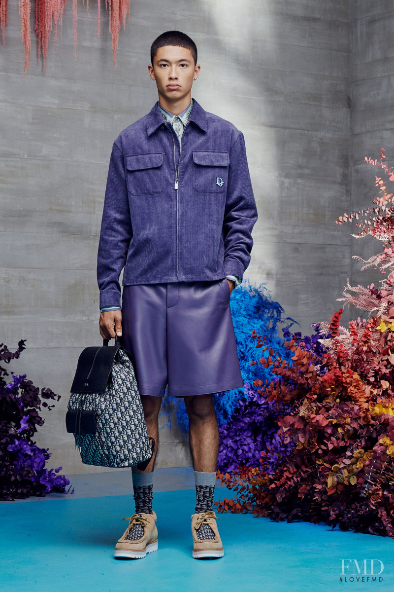 Issa Naciri featured in  the Dior Homme lookbook for Resort 2021