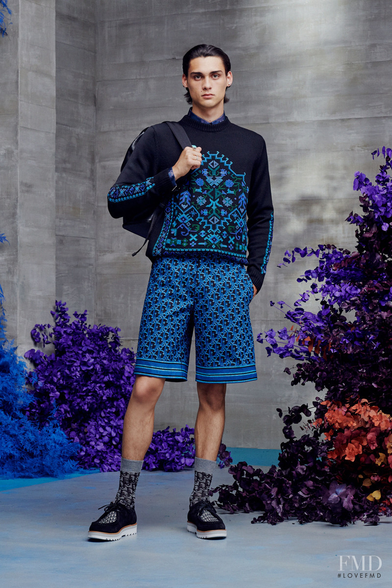 Ludwig Wilsdorff featured in  the Dior Homme lookbook for Resort 2021