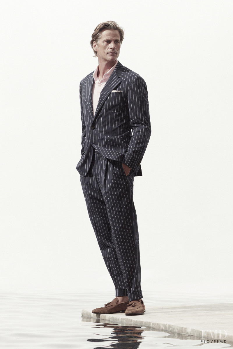 Mark Vanderloo featured in  the Brunello Cucinelli lookbook for Spring/Summer 2021