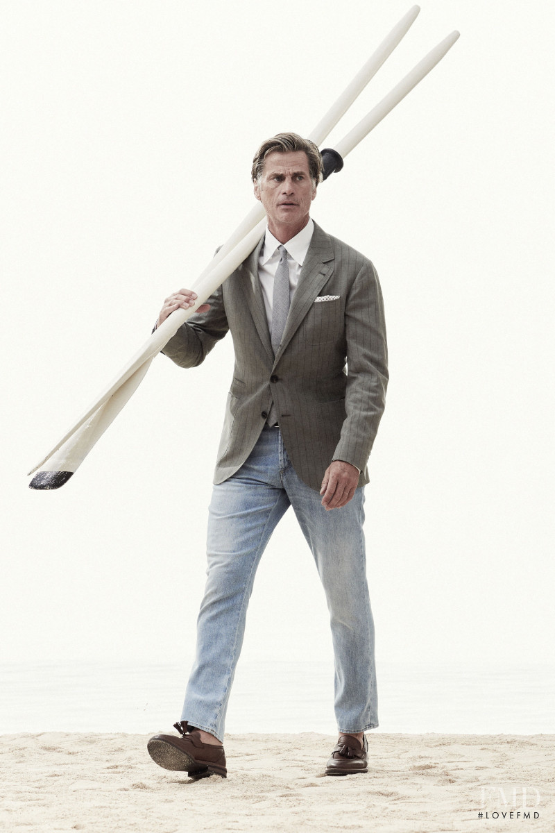 Mark Vanderloo featured in  the Brunello Cucinelli lookbook for Spring/Summer 2021