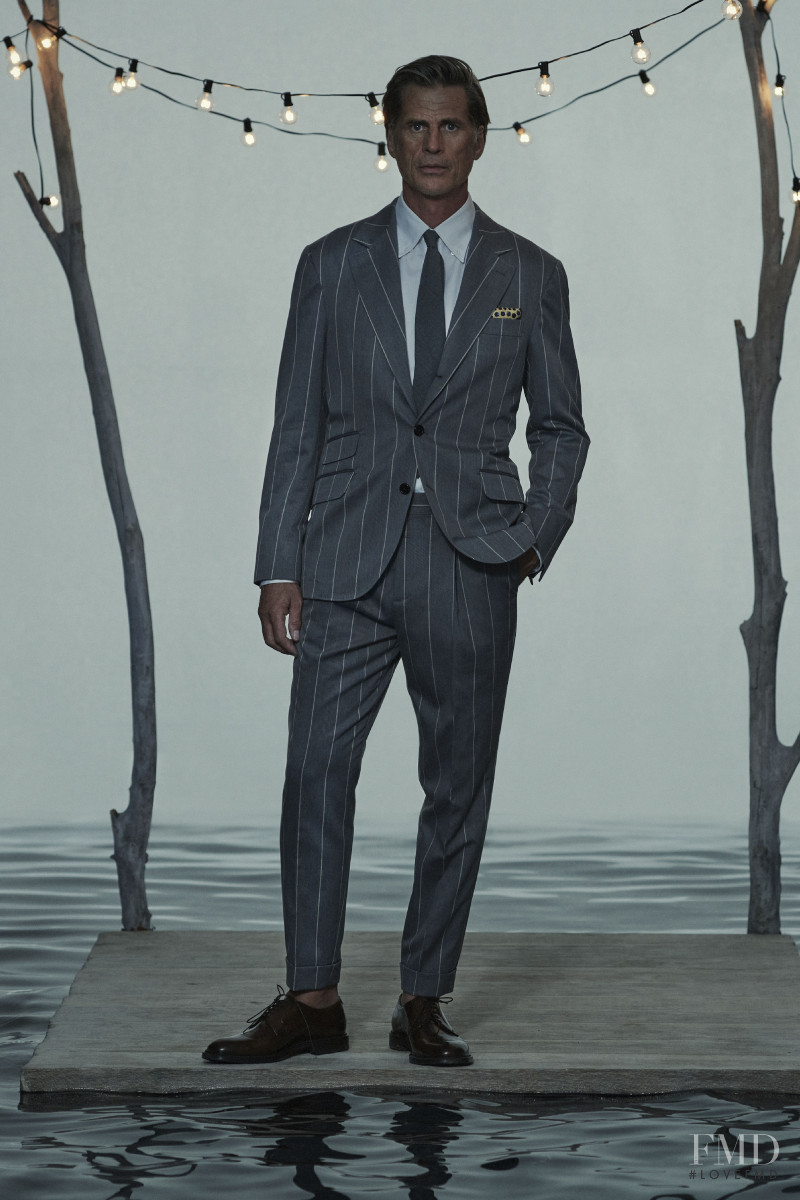 Mark Vanderloo featured in  the Brunello Cucinelli lookbook for Spring/Summer 2021