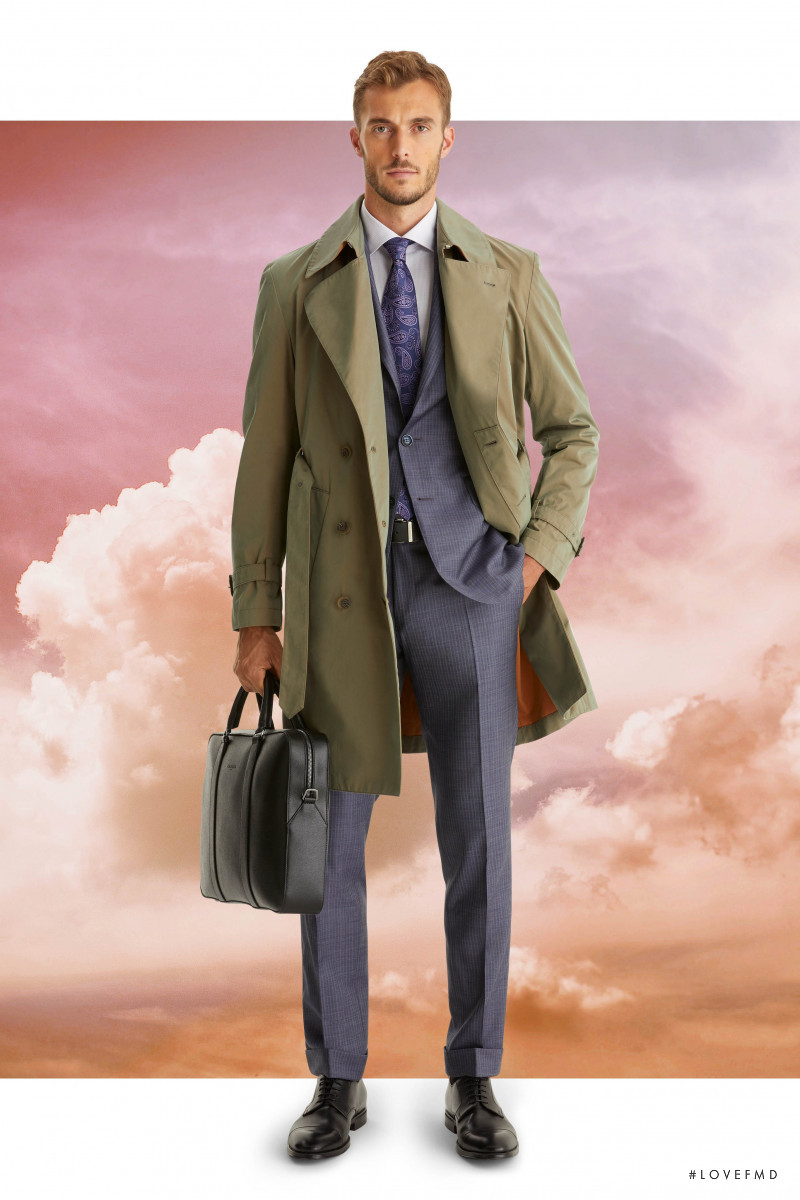 Federico Cola featured in  the Canali lookbook for Spring/Summer 2021