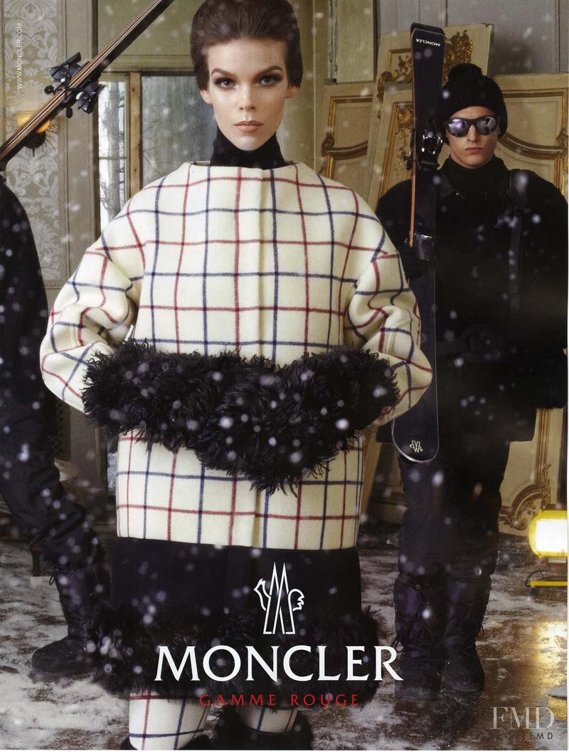 Meghan Collison featured in  the Moncler Gamme Rouge advertisement for Autumn/Winter 2013