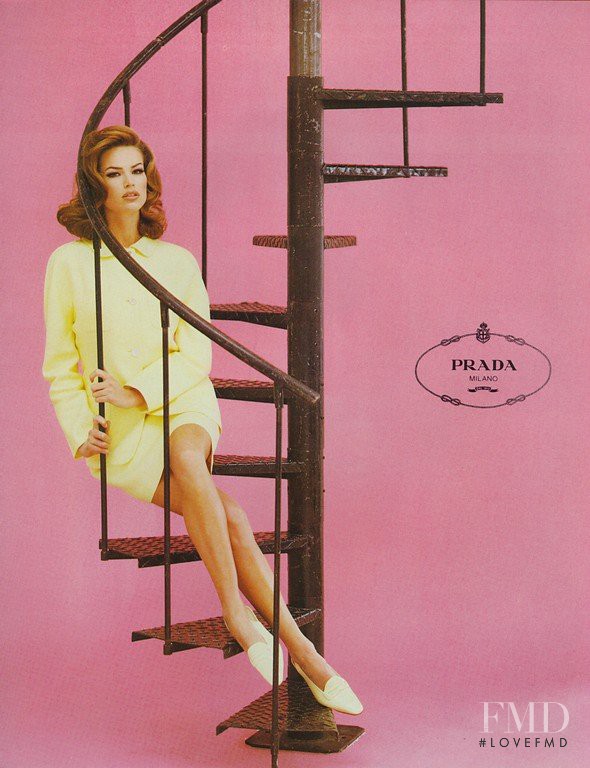 Shana Zadrick featured in  the Prada advertisement for Spring/Summer 1992