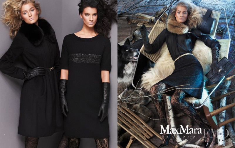 Querelle Jansen featured in  the MaxMara Studio advertisement for Autumn/Winter 2012