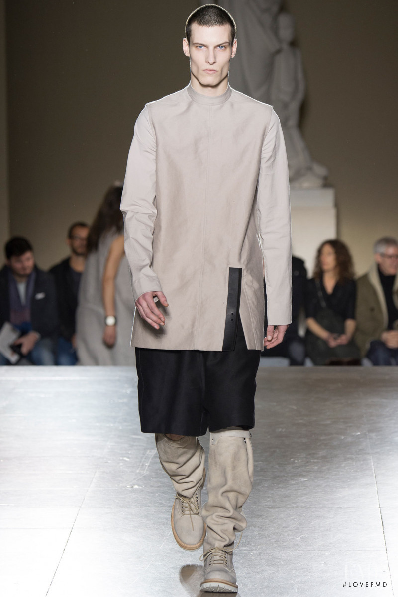 Cyril Trehoux featured in  the Rick Owens Moody fashion show for Autumn/Winter 2014