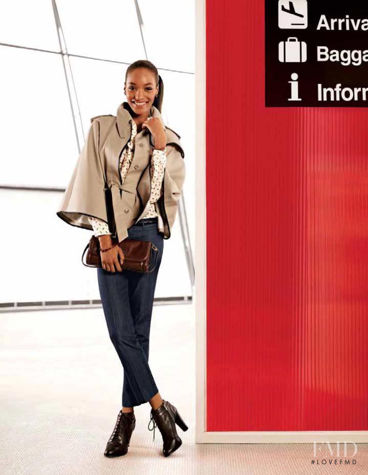 Jourdan Dunn featured in  the Banana Republic advertisement for Autumn/Winter 2012