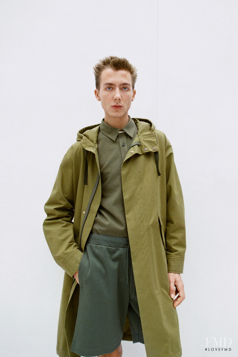 Paul Hameline featured in  the A.P.C. lookbook for Spring/Summer 2021