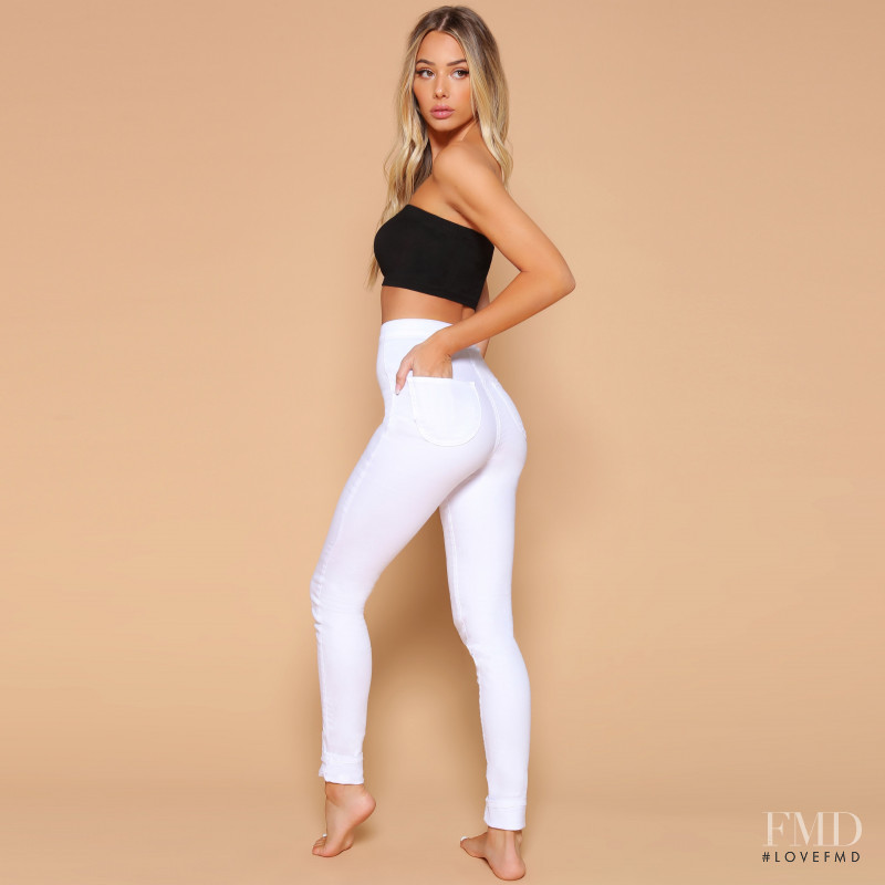 Celeste Bright featured in  the Fashion Nova lookbook for Summer 2020