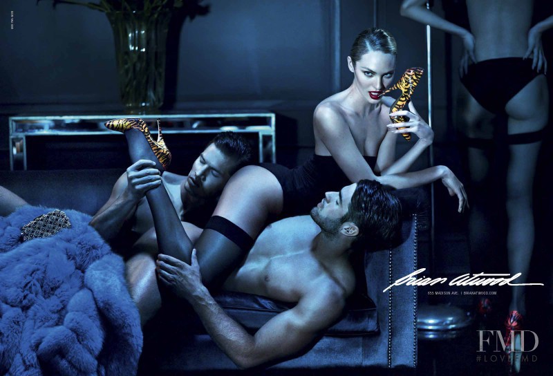 Candice Swanepoel featured in  the Brian Atwood advertisement for Autumn/Winter 2012