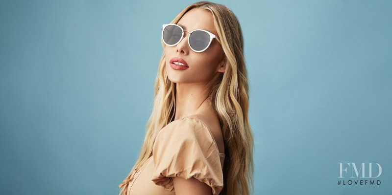 Celeste Bright featured in  the Prive Revaux lookbook for Spring/Summer 2020