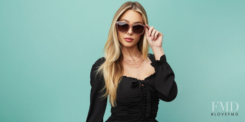 Celeste Bright featured in  the Prive Revaux lookbook for Spring/Summer 2020