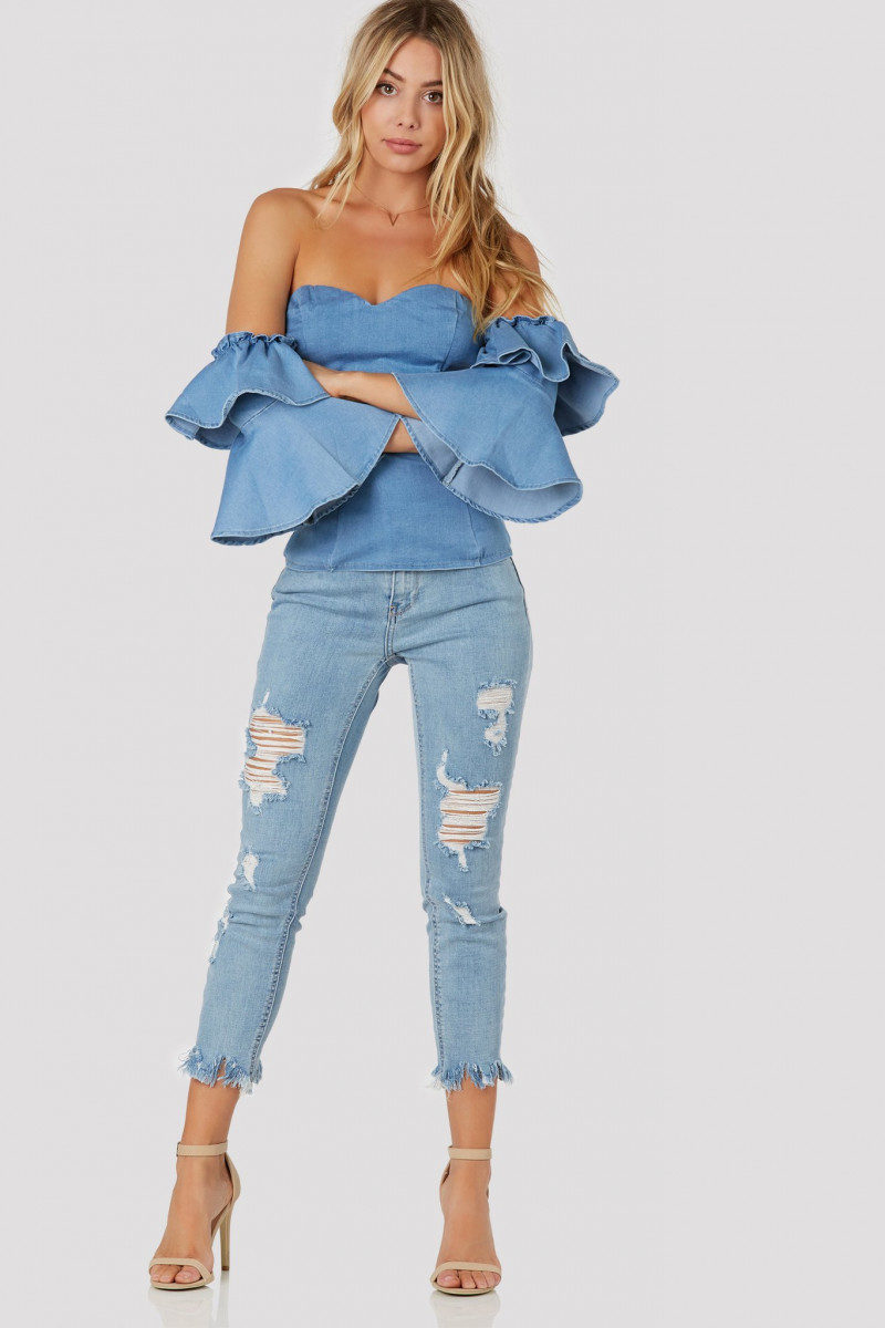 Celeste Bright featured in  the Necessary Clothing catalogue for Summer 2017