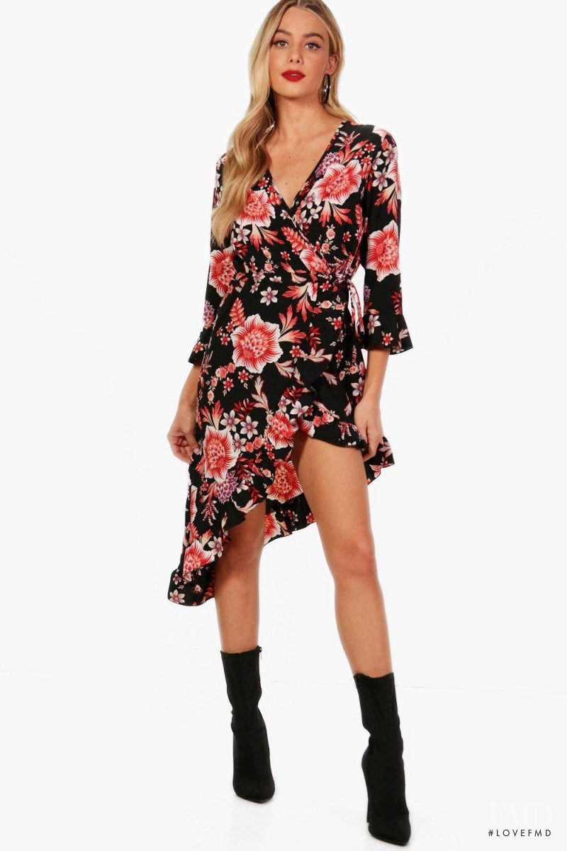 Celeste Bright featured in  the Boohoo catalogue for Spring/Summer 2018