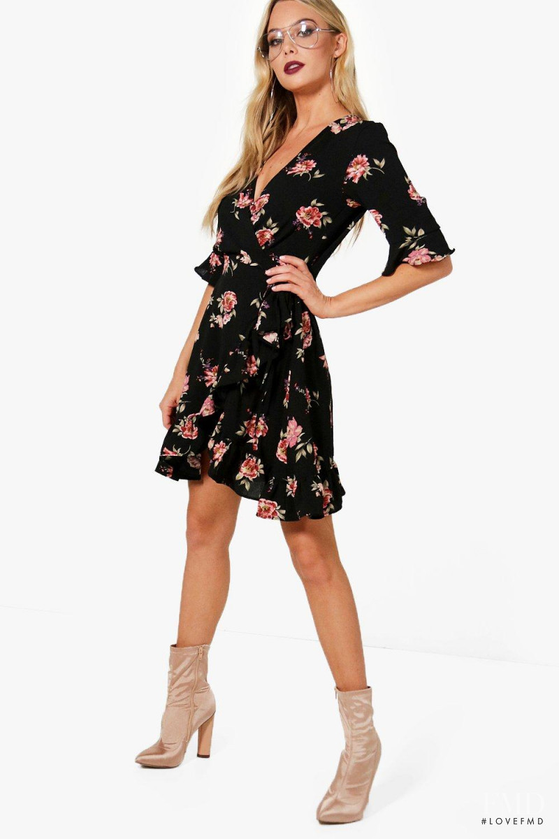 Celeste Bright featured in  the Boohoo catalogue for Spring/Summer 2018