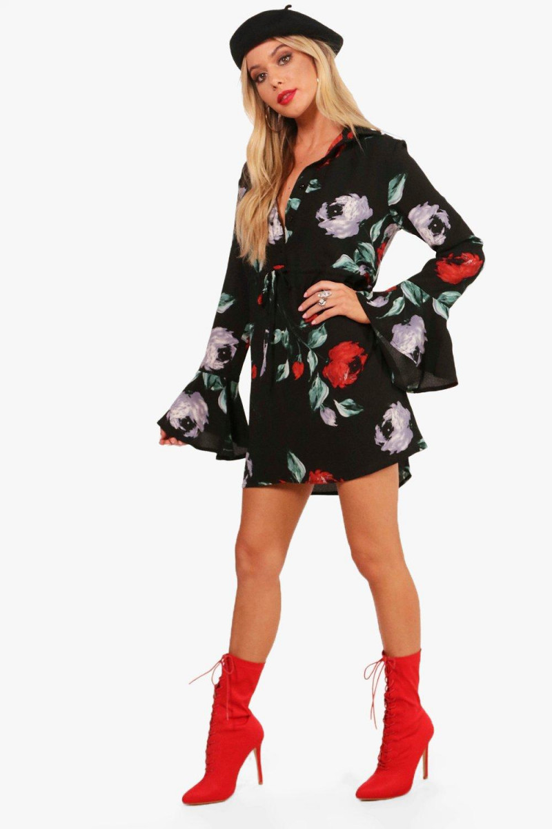 Celeste Bright featured in  the Boohoo catalogue for Spring/Summer 2018