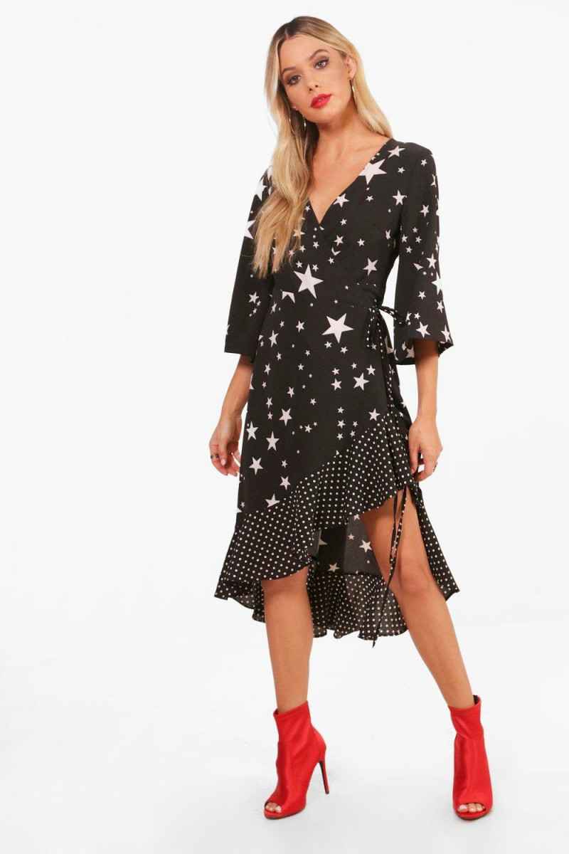 Celeste Bright featured in  the Boohoo catalogue for Spring/Summer 2018