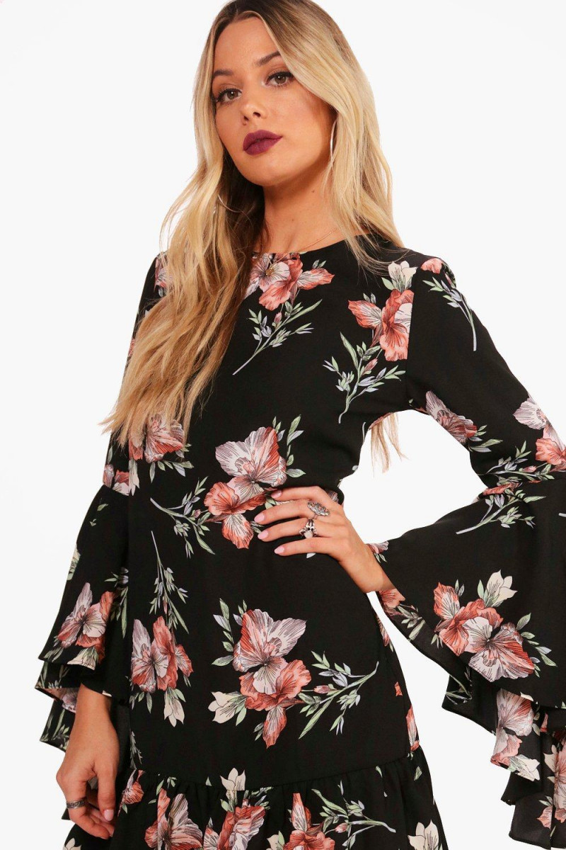 Celeste Bright featured in  the Boohoo catalogue for Spring/Summer 2018