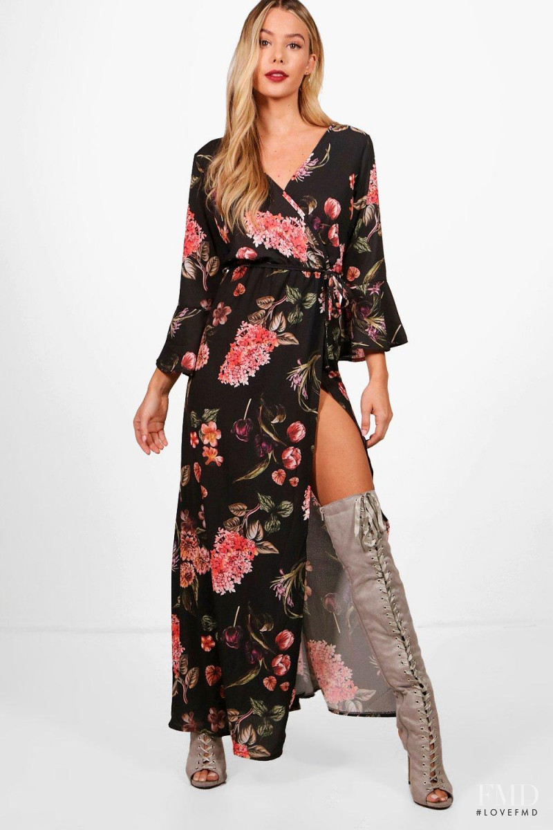 Celeste Bright featured in  the Boohoo catalogue for Spring/Summer 2018