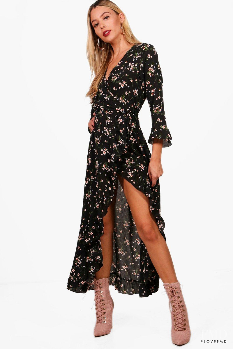 Celeste Bright featured in  the Boohoo catalogue for Spring/Summer 2018