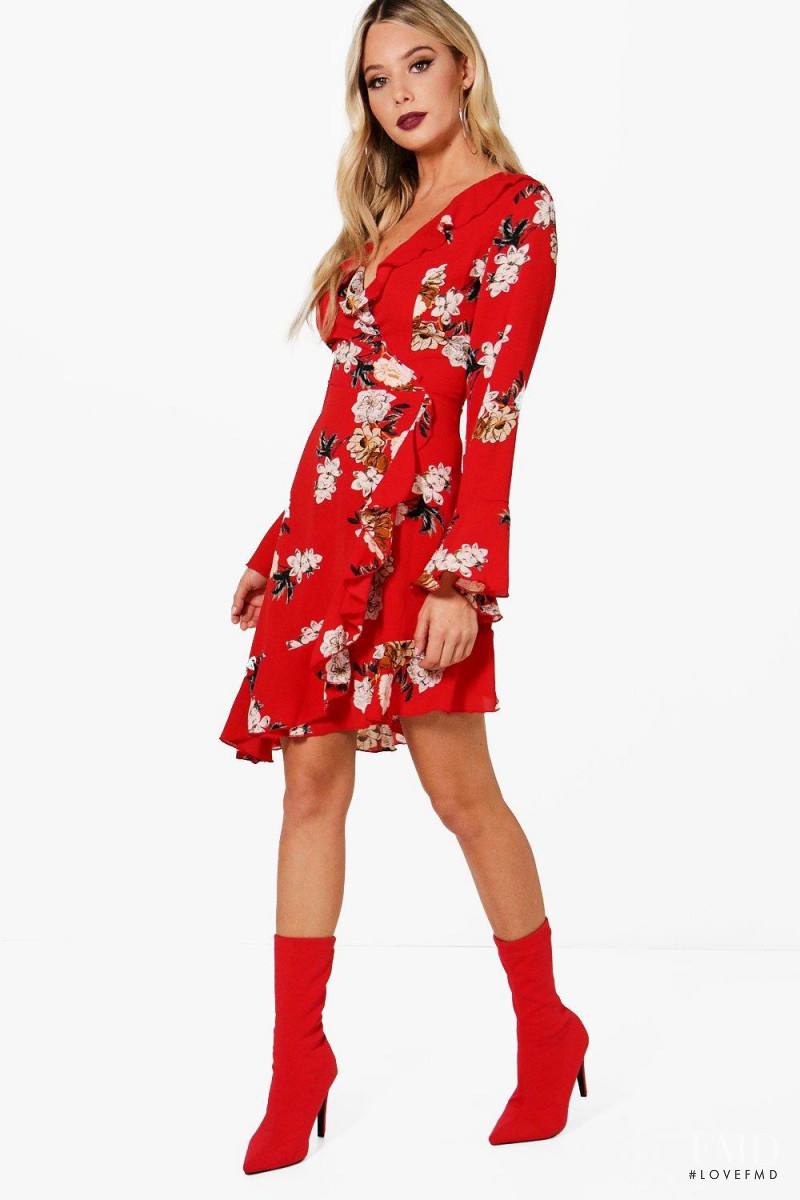 Celeste Bright featured in  the Boohoo catalogue for Spring/Summer 2018