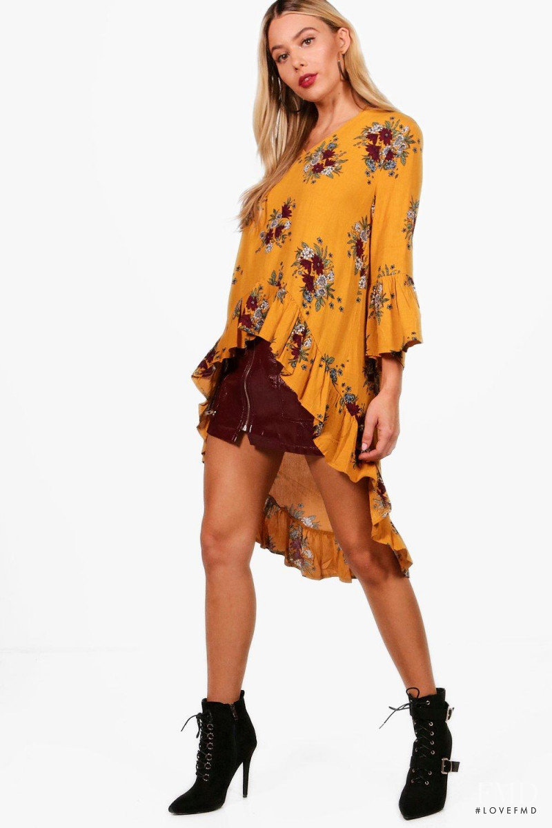 Celeste Bright featured in  the Boohoo catalogue for Spring/Summer 2018