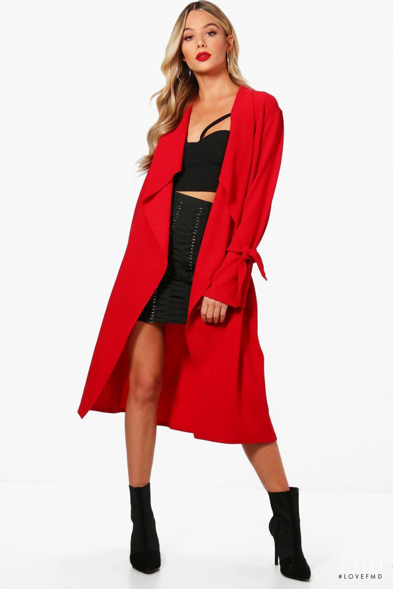 Celeste Bright featured in  the Boohoo catalogue for Spring/Summer 2018
