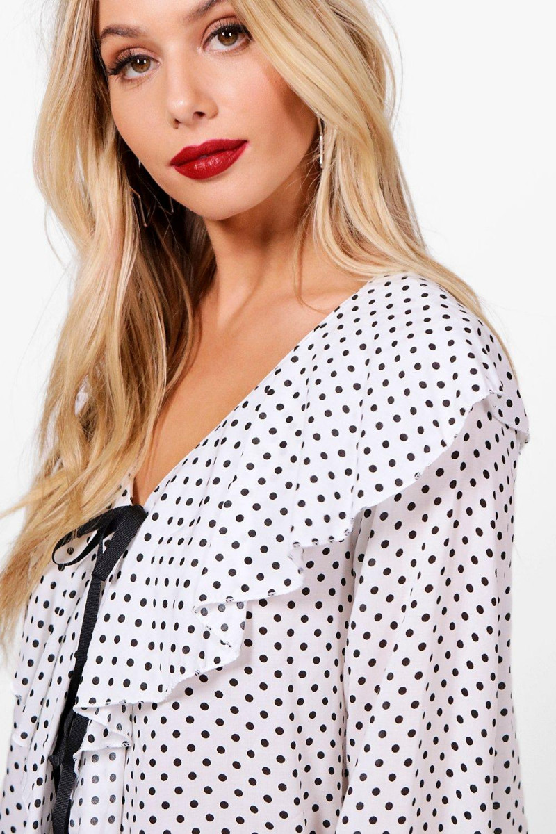 Celeste Bright featured in  the Boohoo catalogue for Spring/Summer 2018