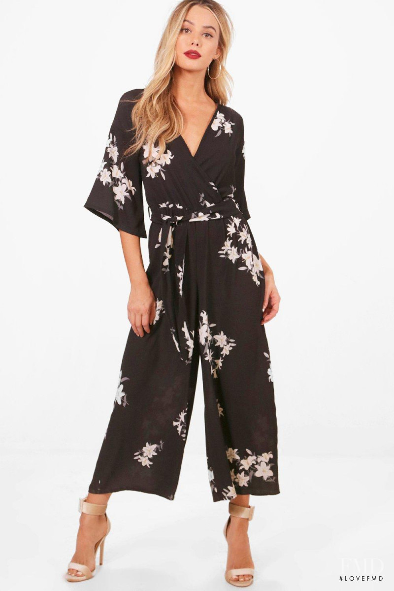 Celeste Bright featured in  the Boohoo catalogue for Spring/Summer 2018