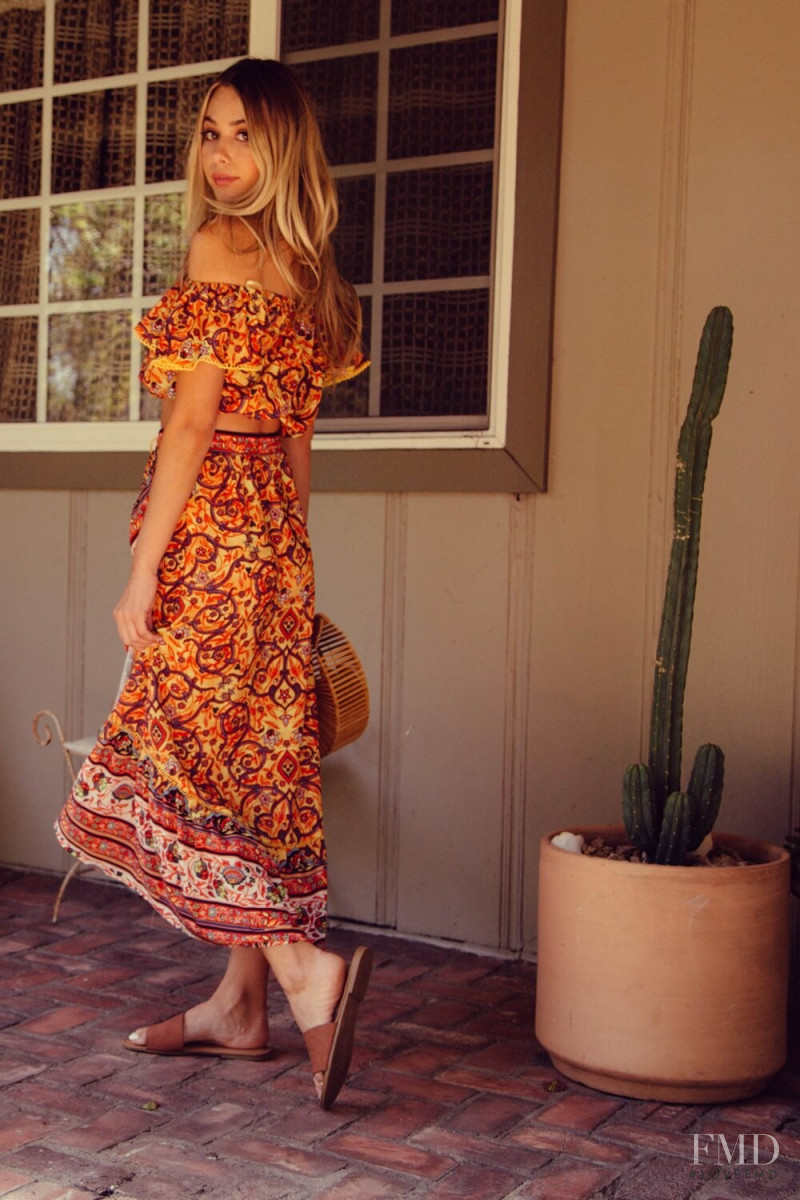 Celeste Bright featured in  the GeeGeeBae lookbook for Spring/Summer 2019