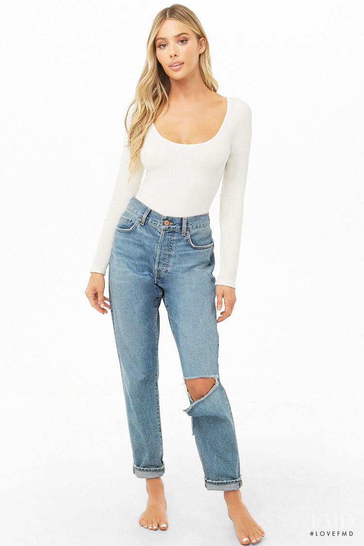 Celeste Bright featured in  the Forever 21 catalogue for Spring/Summer 2019