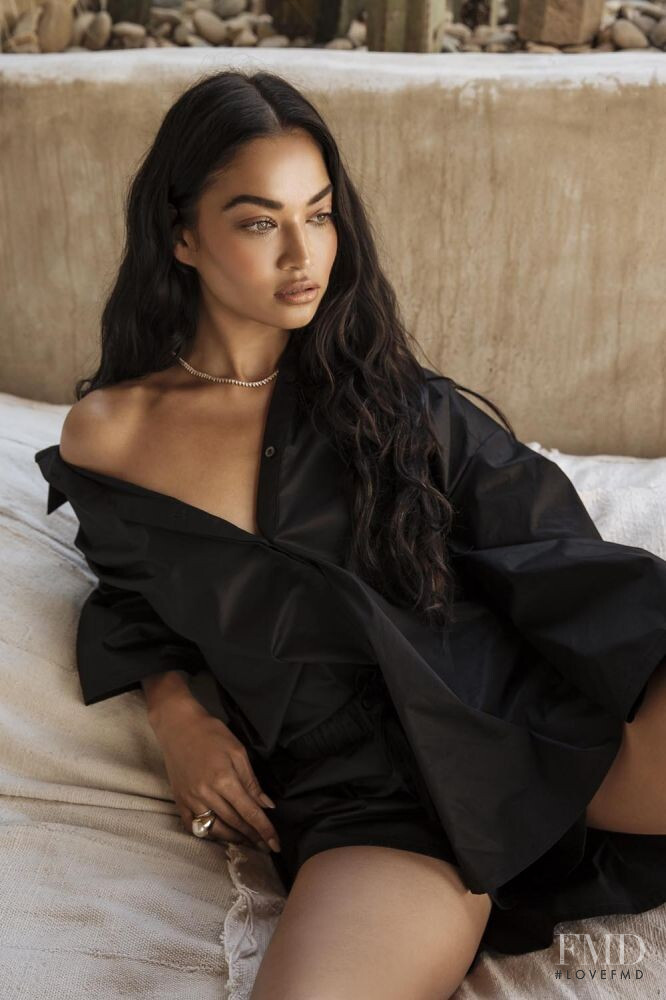 Shanina Shaik featured in  the Johansen x Shanina Shaik lookbook for Spring/Summer 2019