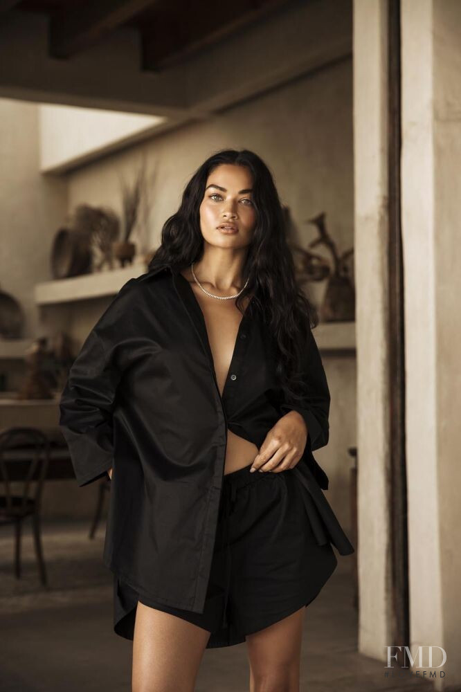 Shanina Shaik featured in  the Johansen x Shanina Shaik lookbook for Spring/Summer 2019