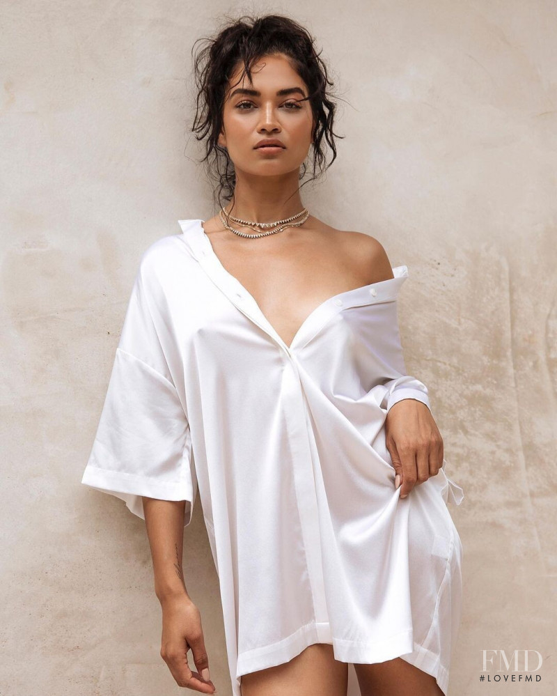 Shanina Shaik featured in  the Johansen x Shanina Shaik lookbook for Spring/Summer 2019