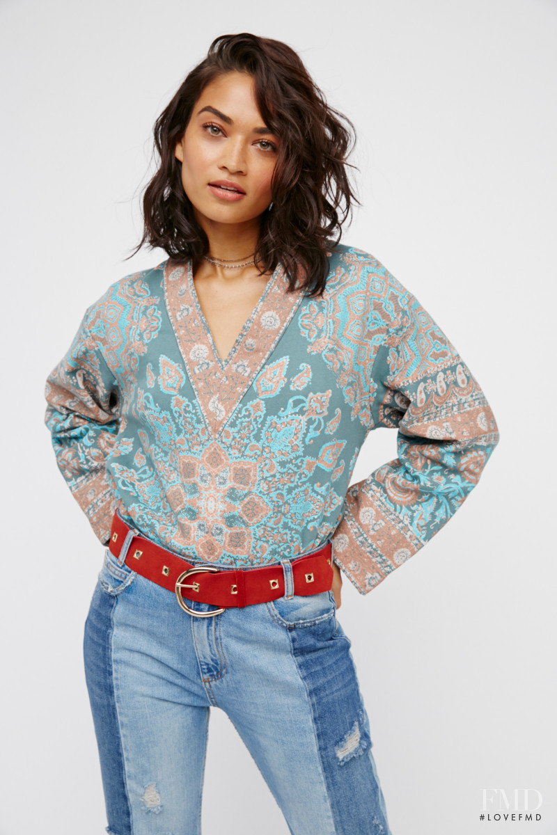 Shanina Shaik featured in  the Free People catalogue for Spring/Summer 2017