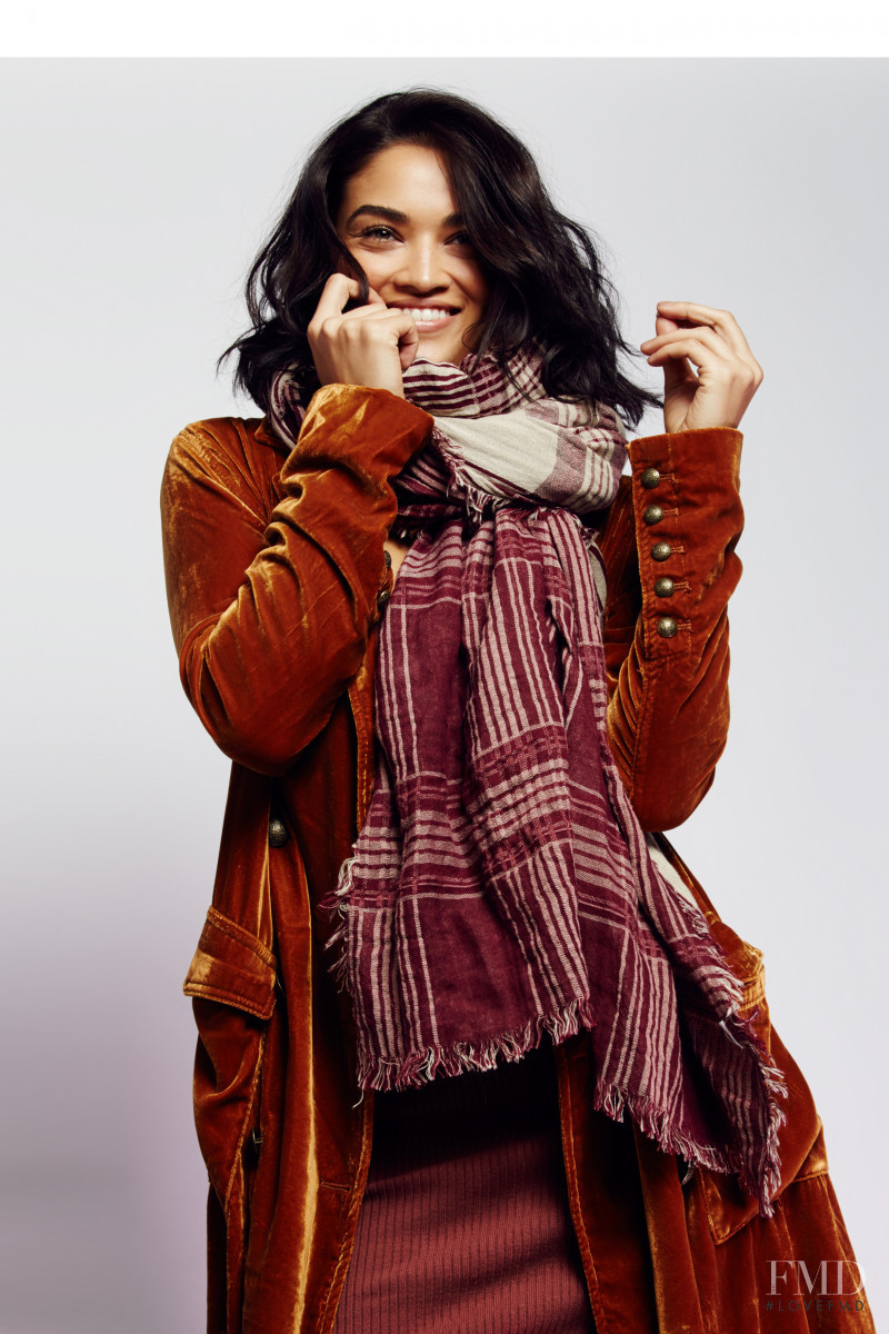 Shanina Shaik featured in  the Free People catalogue for Winter 2016