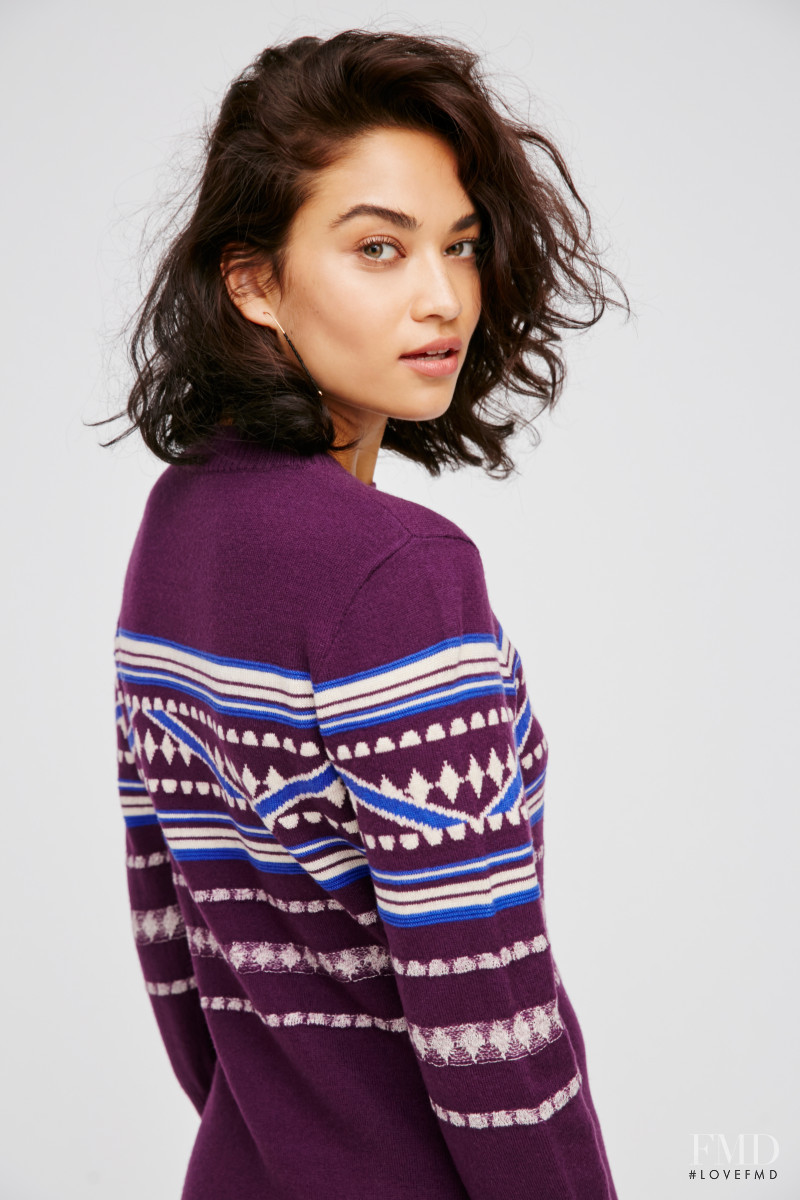 Shanina Shaik featured in  the Free People catalogue for Winter 2016