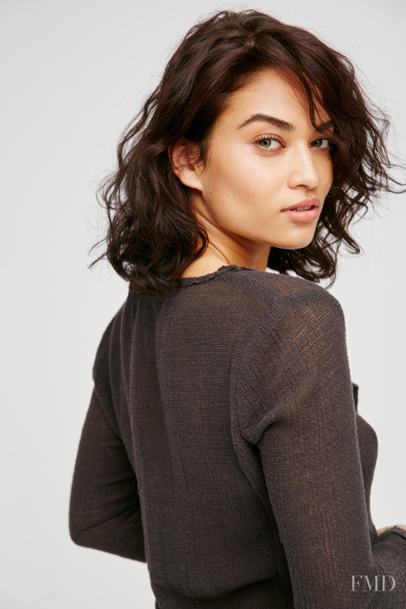 Shanina Shaik featured in  the Free People catalogue for Winter 2016