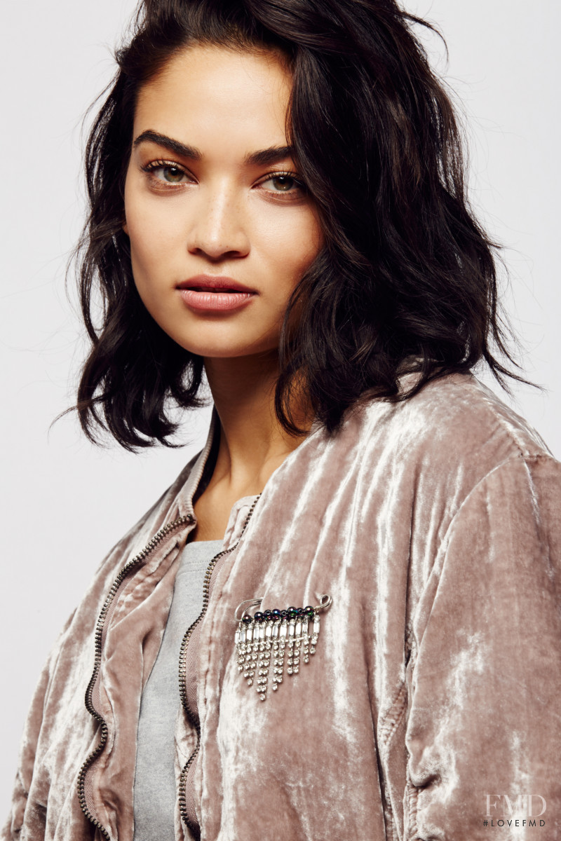 Shanina Shaik featured in  the Free People catalogue for Winter 2016