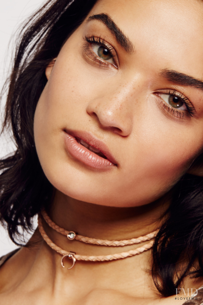 Shanina Shaik featured in  the Free People catalogue for Winter 2016