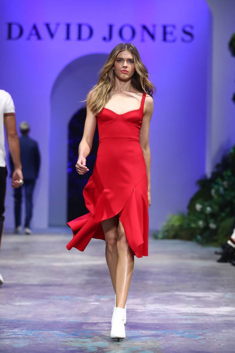 Victoria Lee featured in  the David Jones fashion show for Spring/Summer 2018