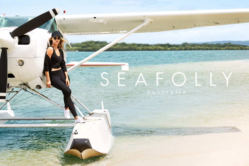 Hannah Ferguson featured in  the Seafolly advertisement for Spring 2016